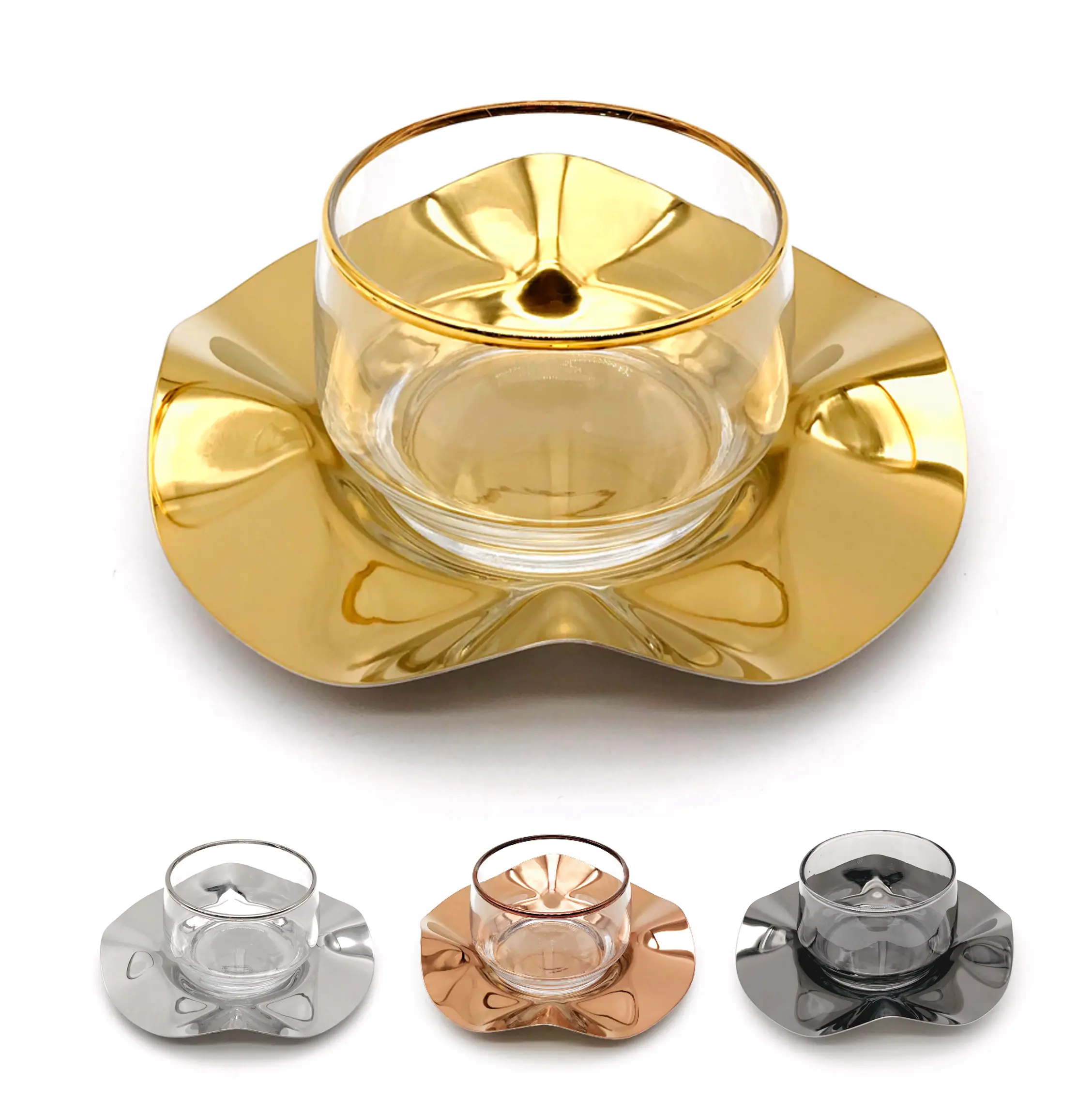Diamond Flower Dessert Set of 6 pcs