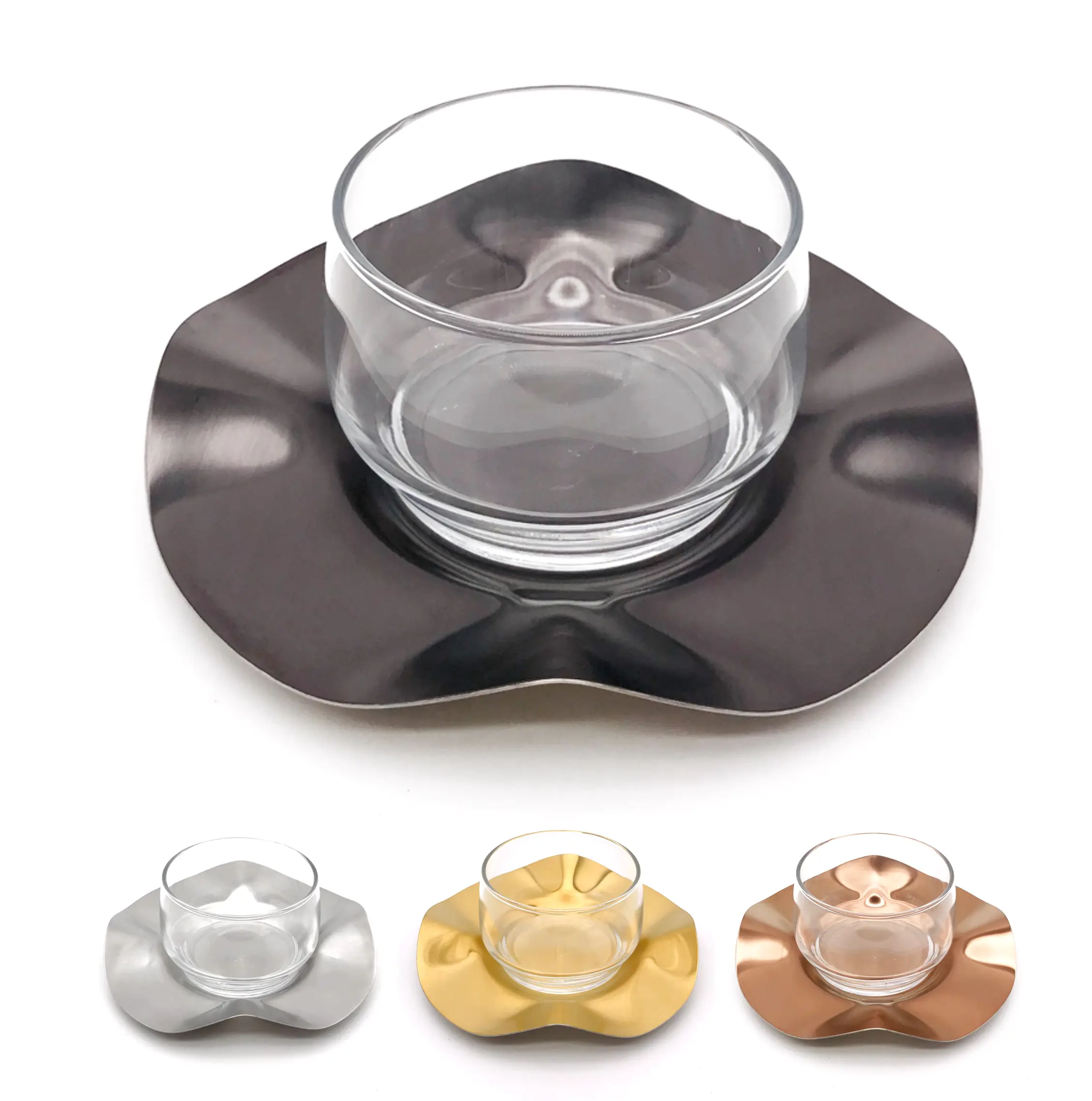 Diamond Flower Matte Dessert Set of 6 pcs