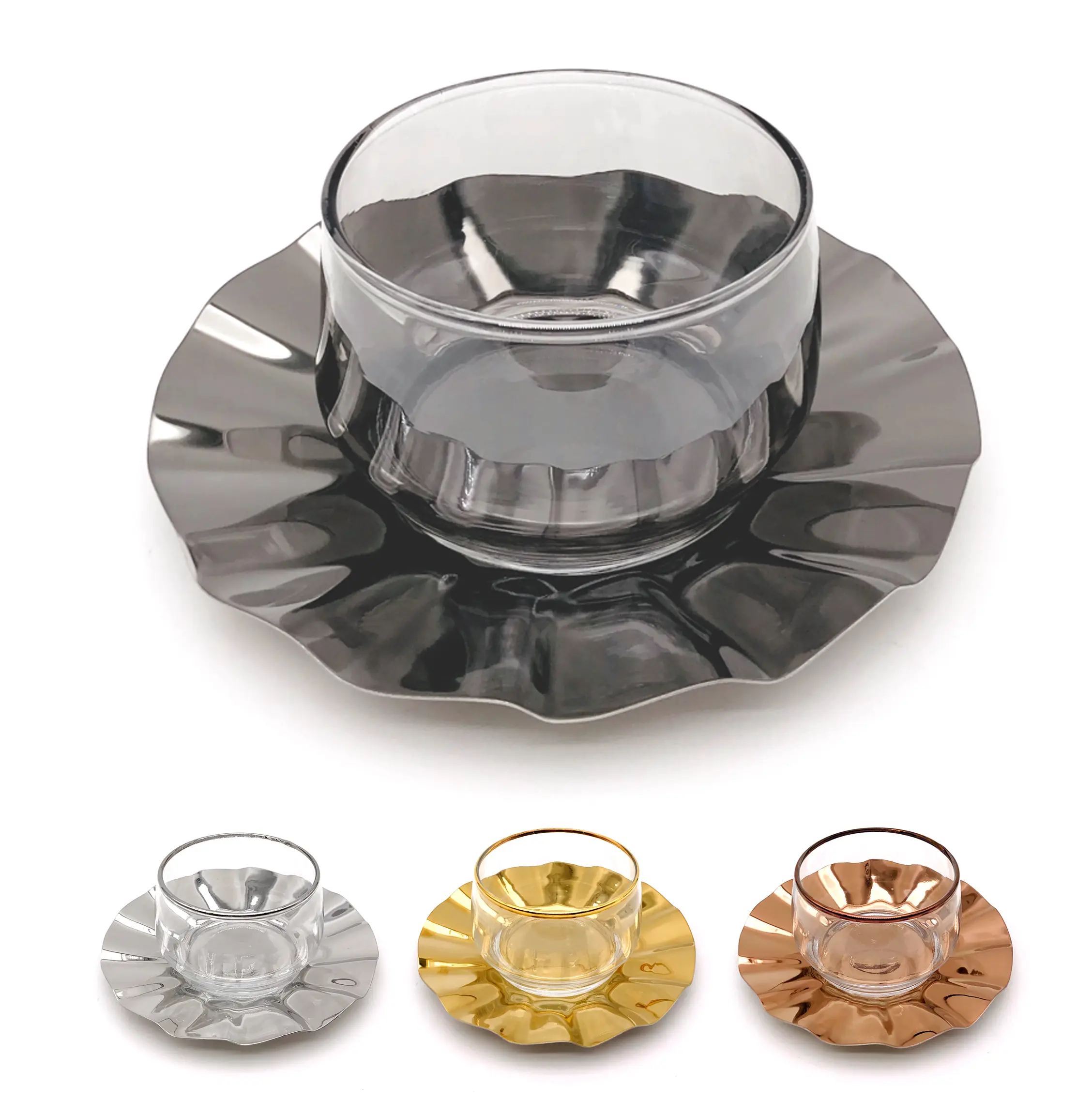 Daisy Flower Dessert Set of 6 pcs