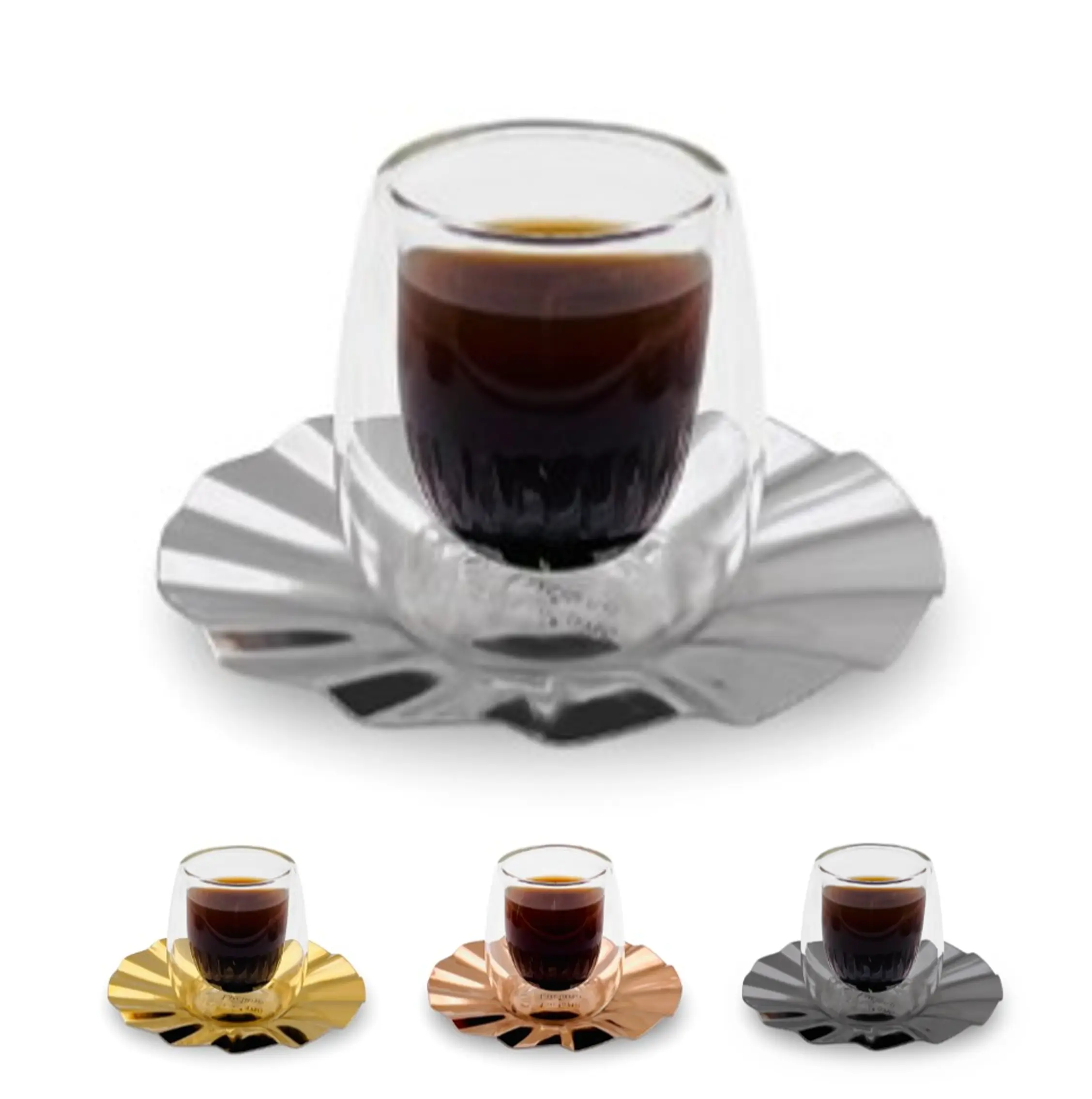 Daisy Coffee Double Wall Set of 6 pcs