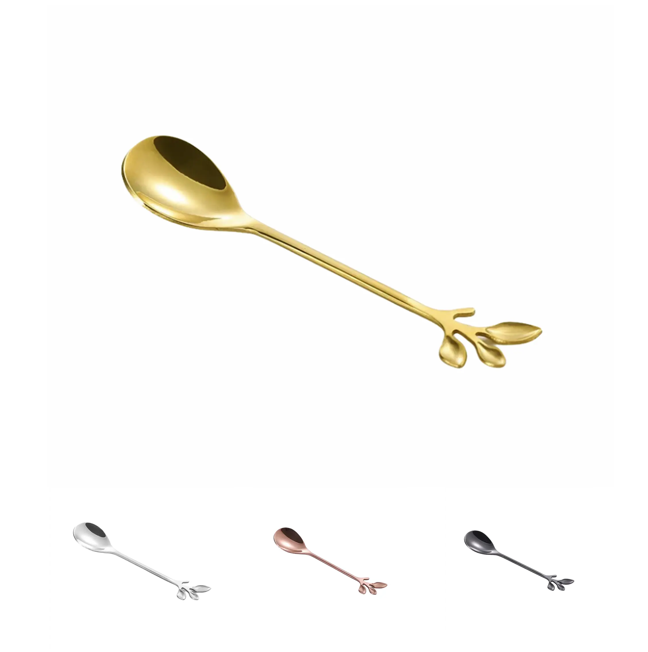 Leaf Stirring/Sugar Spoon Set of 6 pcs 