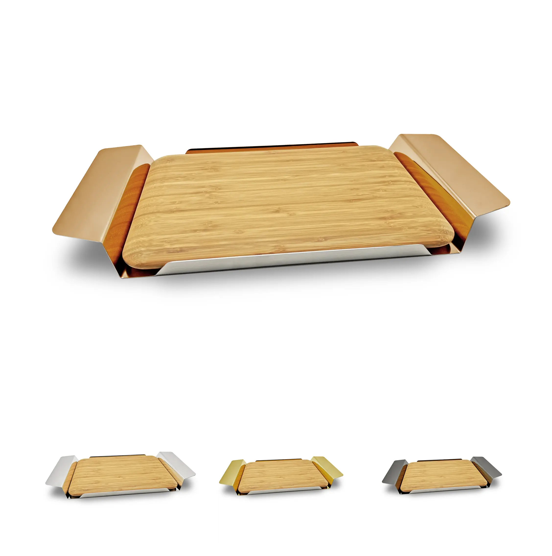 Nora Cheese Board S-S w/ Bamboo 