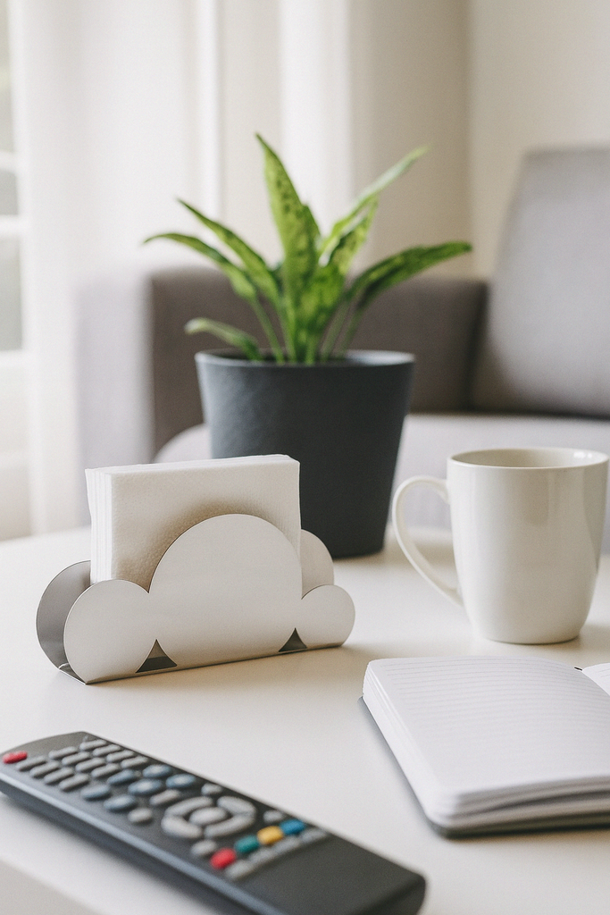 3281 - Circle Cloud - Napkin Holder - Silver.webp