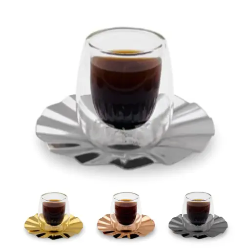 Daisy Coffee Double Wall Set of 6 pcs