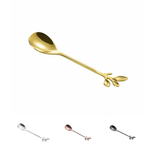 Leaf Stirring/Sugar Spoon Set of 6 pcs 